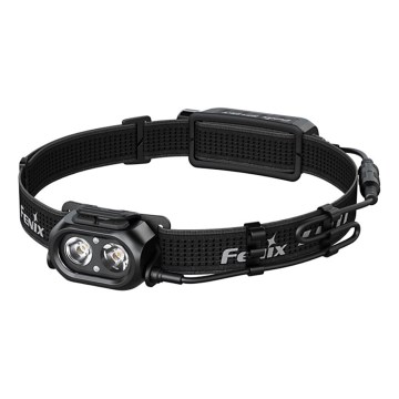 Fenix HP12RTABL - Lanternă frontală reîncărcabilă LED, cu intensitate reglabilă, USB, 4000 mAh, IP66, 1300 lm, 310 h, neagră