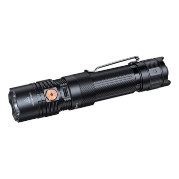 Fenix PD36RACE - lanternă LED reîncărcabilă cu reglare a luminozității, LED/USB, 5000 mAh, IP68, 3000 lm, 63,45 h, negru