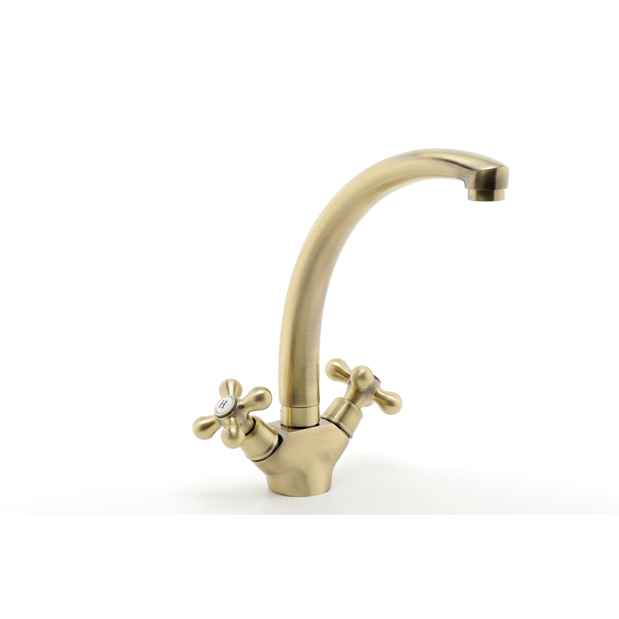 FERRO - Baterie pentru chiuvetă ANTICA RETRO, bronz