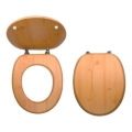 FERRO - Capac WC din MDF, decor pin