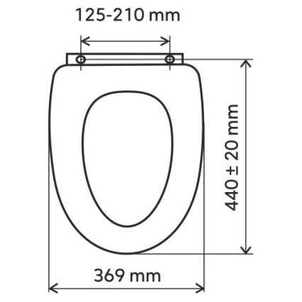 FERRO - Capac WC SoftClose din duroplast, alb