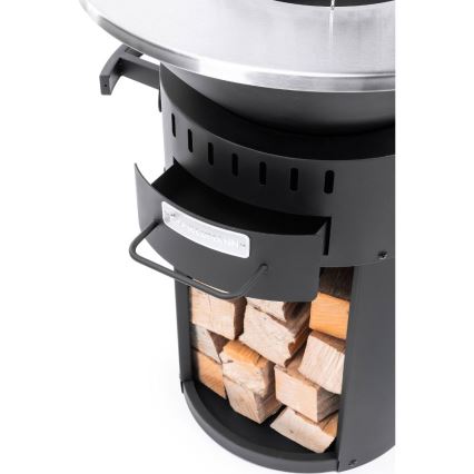 Fieldmann - Grătar portabil 3 în 1 inox/negru