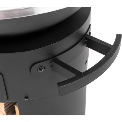 Fieldmann - Grătar portabil 3 în 1 inox/negru