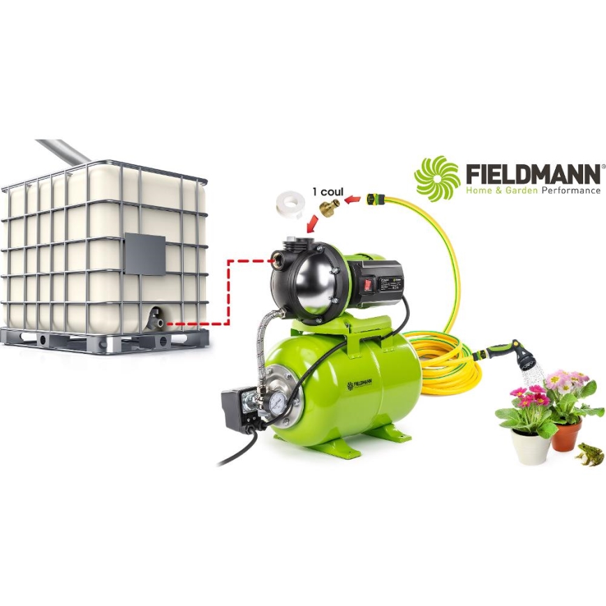 Fieldmann - Hidrofor de grădină 1100W/230V