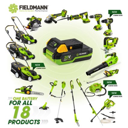 Fieldmann - Mașină de tuns iarba cu acumulator 2x20V