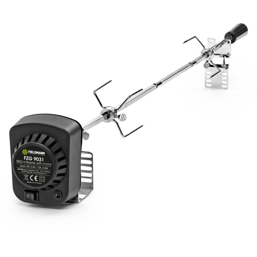 Fieldmann - Țepușă pentru grătar cu motor 230 V, din inox