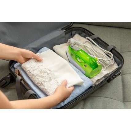 Fier de călcat cu aburi de călătorie 1100W/115V/230V verde Sencor