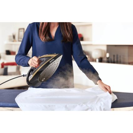 Fier de călcat cu aburi Tefal ULTIMATE PURE 3000W/230V auriu/negru