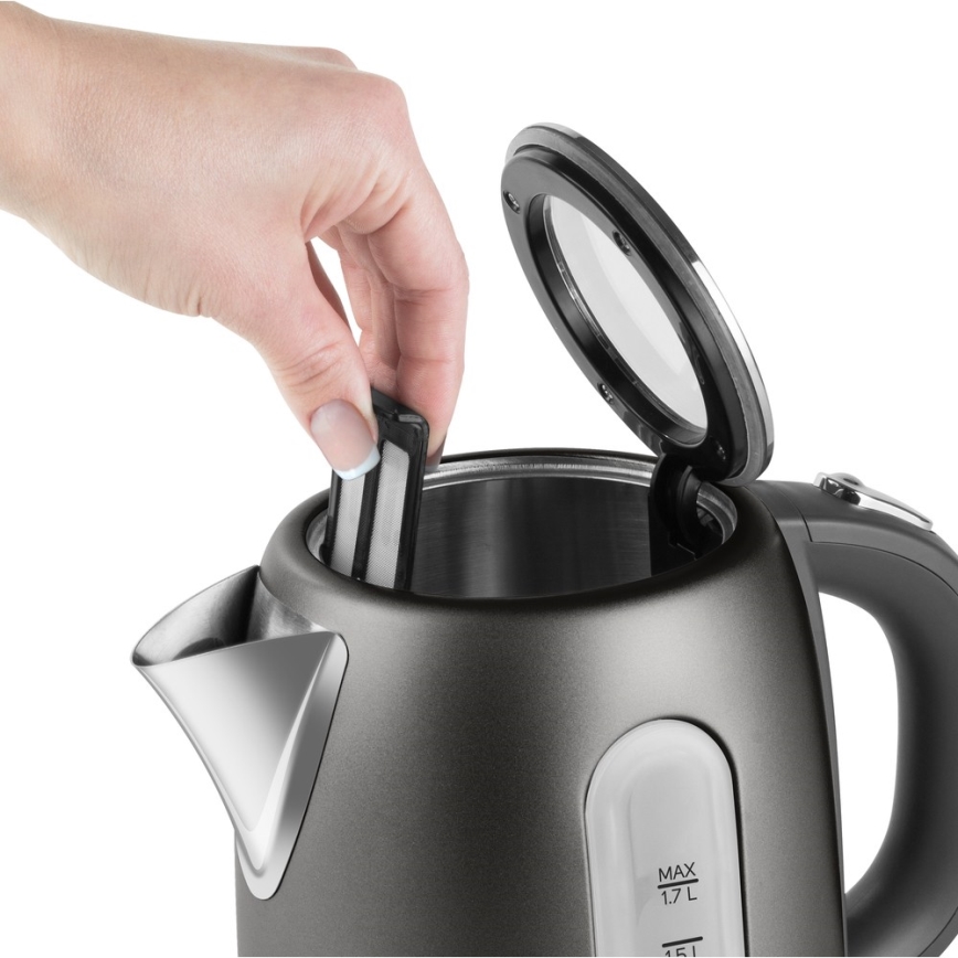 Fierbător de apă 1,7 l 2150W/230V antracit