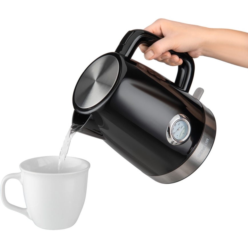 Fierbător de apă 1,7 l 2150W/230V negru Sencor