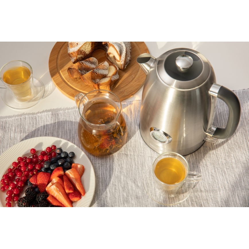 Fierbător de apă 1,7 l 2200W/230V oțel inoxidabil Sencor