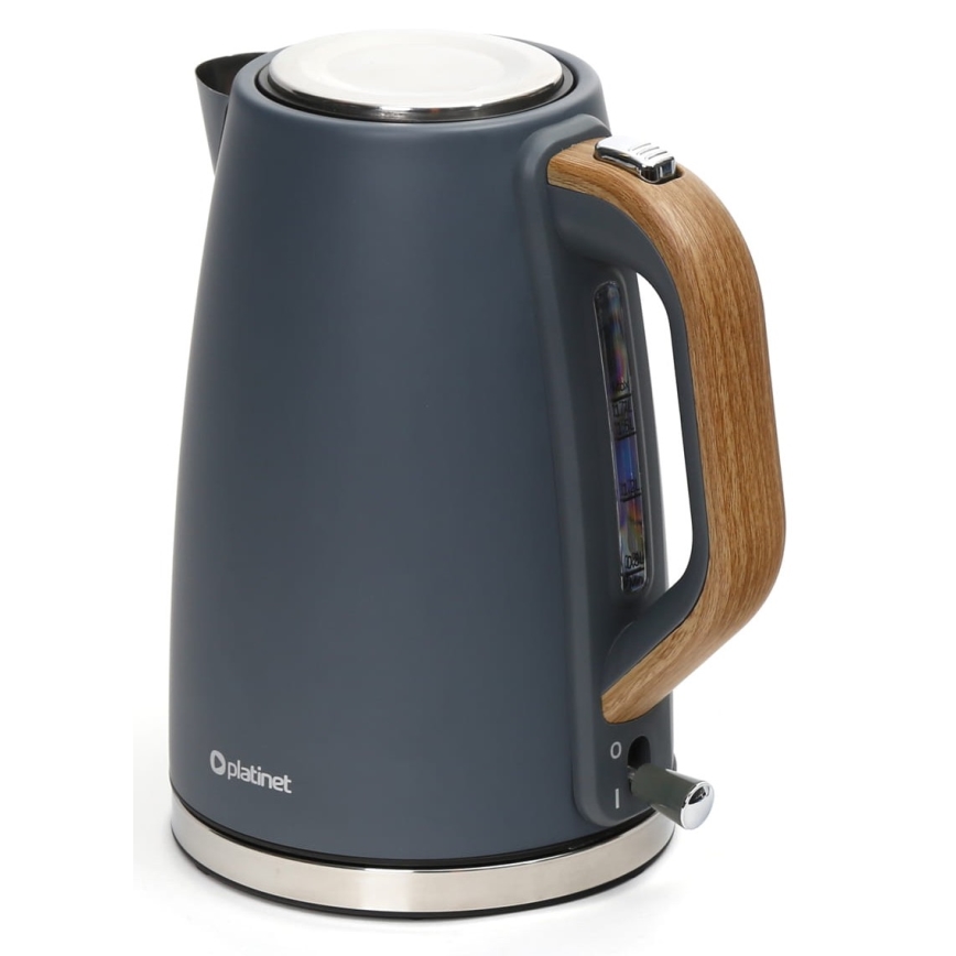 Fierbător de apă 1,7 l 2400W/230V oțel inoxidabil/gri