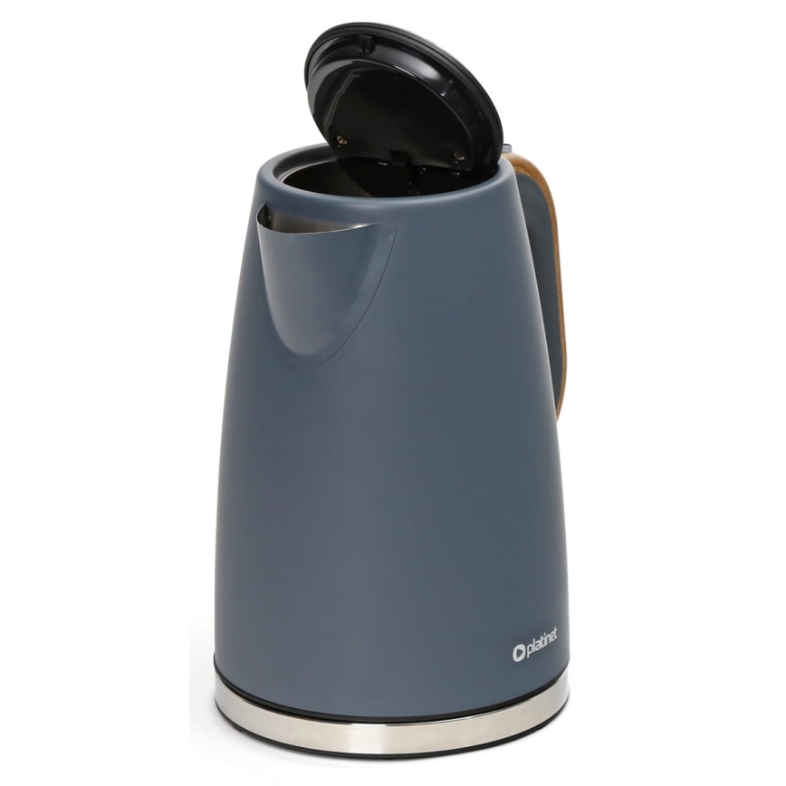 Fierbător de apă 1,7 l 2400W/230V oțel inoxidabil/gri