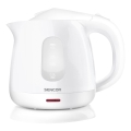 Fierbător de apă 1 l 1100W/230V alb Sencor