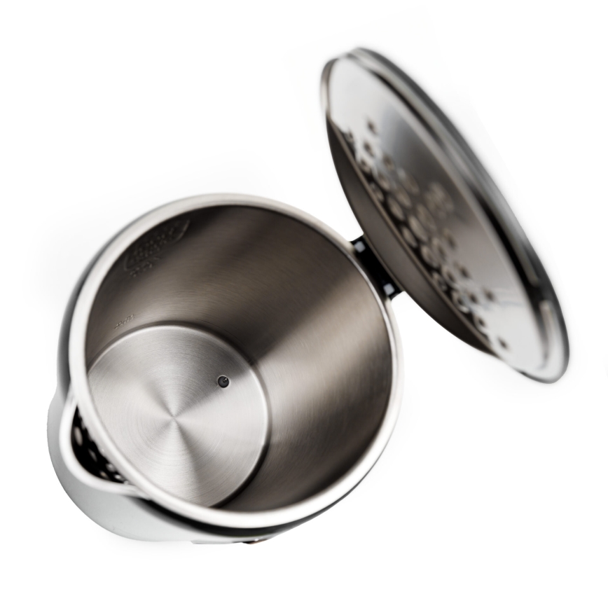 Fierbător de apă cu afișaj LCD 1,7 l 2200W/230V roșu + cană de voiaj 450 ml