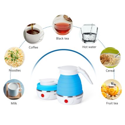 Fierbător de apă portabil Aigostar 600ml 1000W/230V