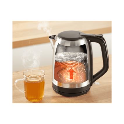 Fierbător de apă Tefal SUBITO 1,7l 2400W/230V oțel inoxidabil/negru