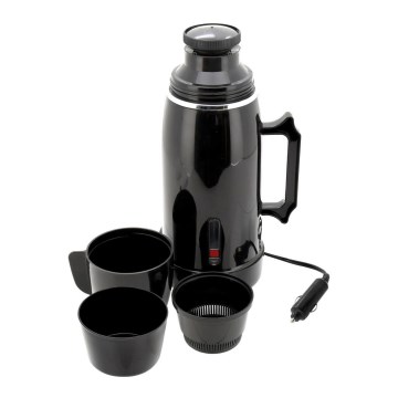 Fierbător de voiaj/termos 1 l 150W/12V negru