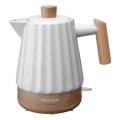 Fierbător electric Concept RK0090 - 1,5 l 1500W/230V alb/decor lemn/ceramică