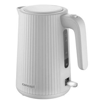Fierbător electric Concept RK2390, 1,7 l, 2200 W/230 V, alb