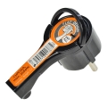 Fișă de curent unghiulară 230V/16A neagră