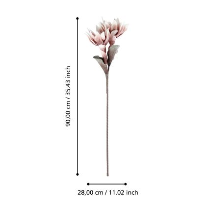 Floare artificială Eglo 90 cm roz
