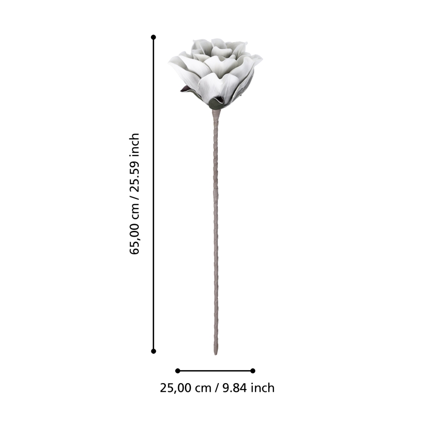 Floare artificială Eglo 65 cm alb