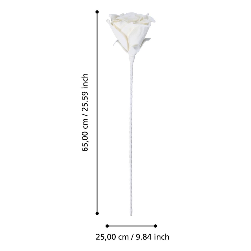Floare artificială Eglo 65 cm alb