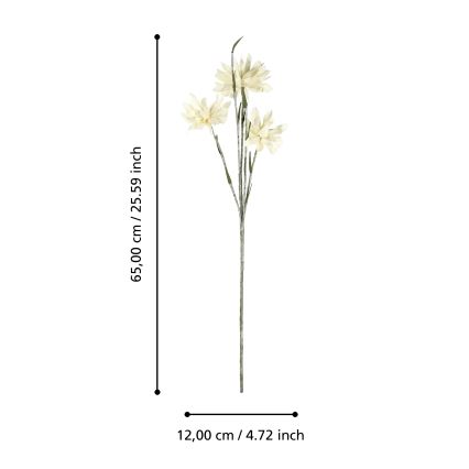 Floare artificială Eglo 65 cm galben