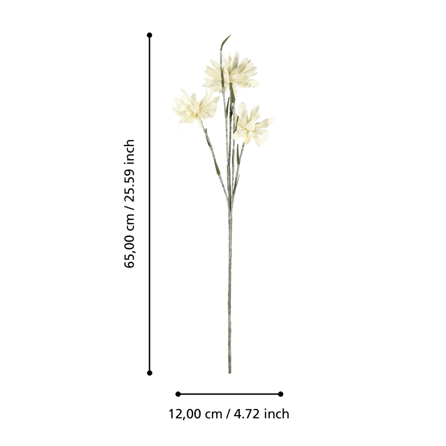Floare artificială Eglo 65 cm galben