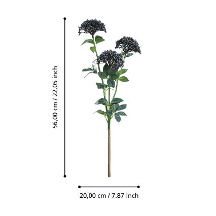 Floare artificială Eglo 56 cm albastru/verde