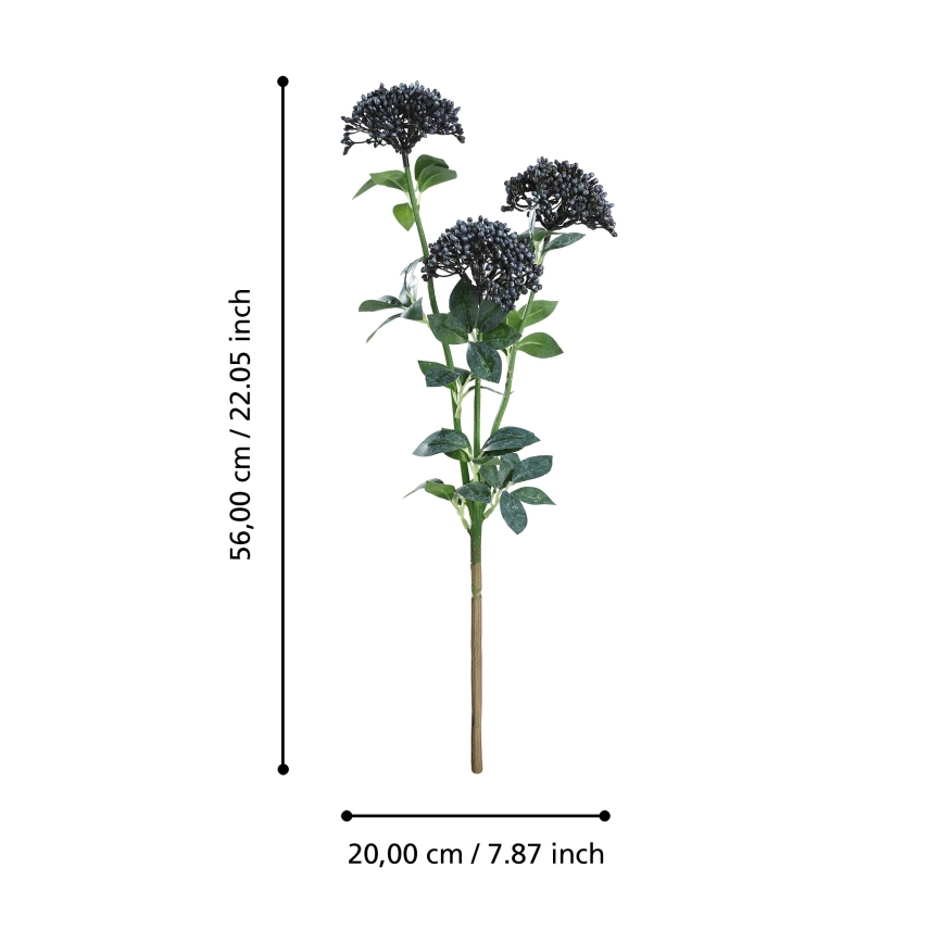 Floare artificială Eglo 56 cm albastru/verde