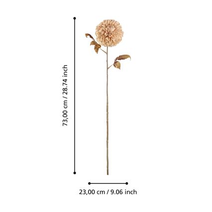 Floare artificială Eglo 73 cm bej