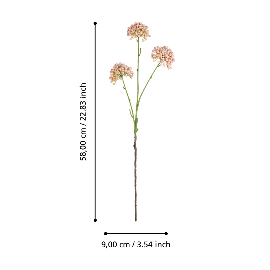 Floare artificială Eglo 58 cm roz