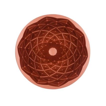 Formă KITCHISIMO pentru guguluf, 24 cm, model diamant, cupru