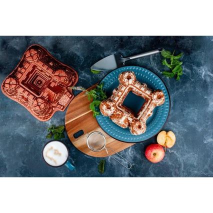 Formă pentru guguluf KITCHISIMO, model Castel — cupru