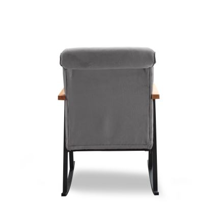 Fotoliu balansoar LUNI, gri