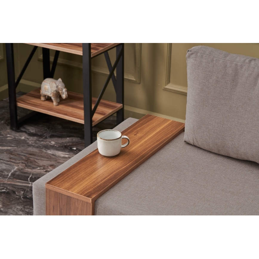 Fotoliu de colț TULA, bej, pe partea dreaptă