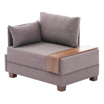 Fotoliu de colț TULA, maro, stânga