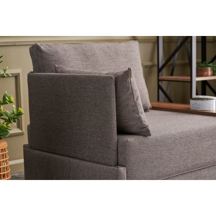 Fotoliu de colț TULA, maro, stânga