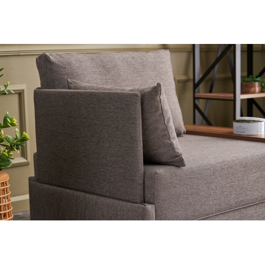 Fotoliu de colț TULA, maro, stânga