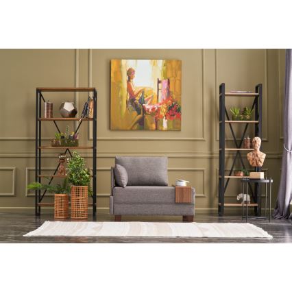 Fotoliu de colț TULA, maro, stânga