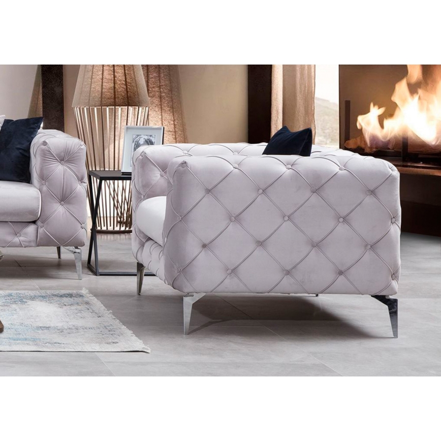 Fotoliu EUGEN, gri deschis