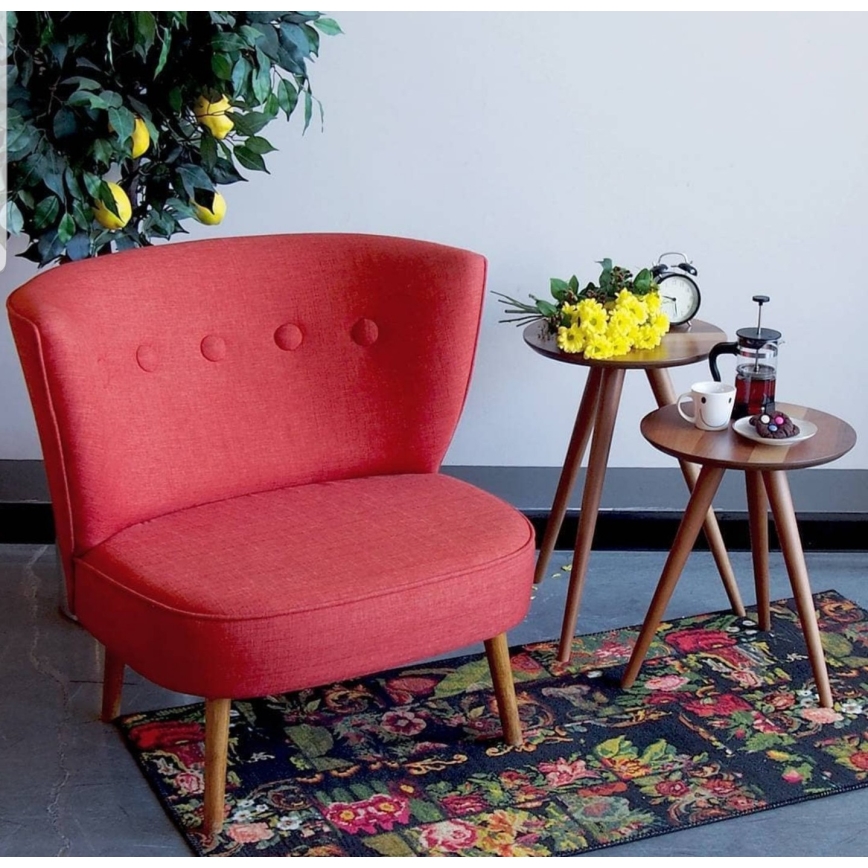 Fotoliu JENI roșu