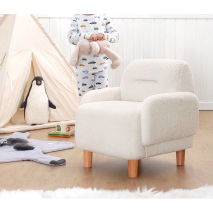 Fotoliu pentru copii LORY, alb