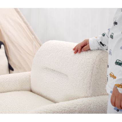 Fotoliu pentru copii LORY, alb