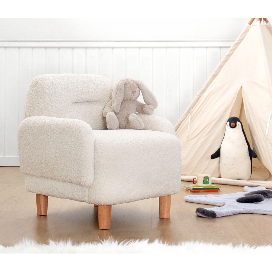 Fotoliu pentru copii LORY, alb