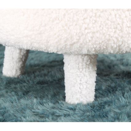 Fotoliu pentru copii PIXI, Ø 46 cm, alb