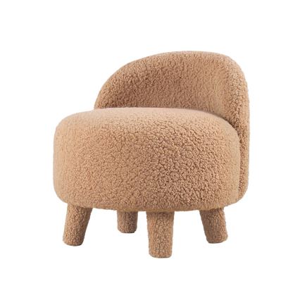 Fotoliu pentru copii PIXI, Ø 46 cm, maro