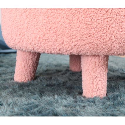 Fotoliu pentru copii PIXI, Ø 46 cm, roz